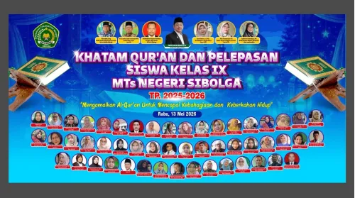 “Mengukir Kenangan dan Doa Terbaik, MTs Negeri Sibolga Lepas Siswa Kelas IX Tahun Pelajaran 2025/2026”