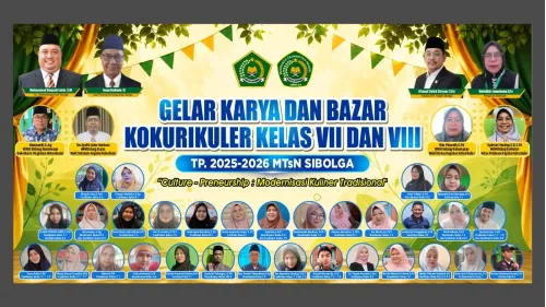 " Kreativitas Siswa MTsN Sibolga bersinar lewat Gelar karya dan Bazar Kokurikuler 2025/2026 "